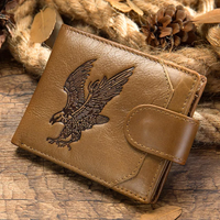 Luufan Leather Men's Wallet Genuine Leather Zipper Coin Hasp Short Purse Card Holder Purse For Man Clutch Wallets