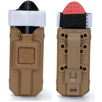 2pcs Tactical Tourniquet Cat Storage Box Bag MOLLE Package Fan Outdoor Emergency Tourniquetrats for