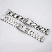 SKX007 SRPE Watch Bracelet Folding Clasp Solid Curved End Compatible with SKX007 Case 22mm Stainless Steel Bracelet Spares