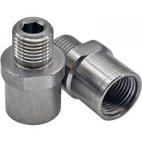 AliExpress 1 Pair Bicycle Pedal Adapters Bike Pedal Parts Fit 9/16 Inch Pedals For 1/2 Inch Cranks Stainless Steel For Cycling Accessories