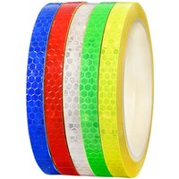 AliExpress kosero 1cm*20/10/8/5m Reflective Tapes Reflectors Warning Tape Night Safety Sticker White Red Orange Green For Bicycle Car
