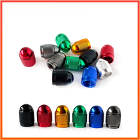 AliExpress Aluminum Bicycle Tyre valve Dustproof Bike Valve nozzle Cap Colors MTB Road Mountain Inner Tube Valve Cap Replacement Accessory