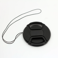 52 55 58 62 67 72 77 mm Center Pinch Snap-on Front Lens Cap Hood Cover protector with Strap for Tamron camera dslr
