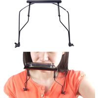 High-quality Stainless Steel, Durable and Sturdy Adjustable Suitable 10 Holes Harmonica Neck Rack Mount Holder Stand