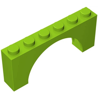 Gobricks GDS-678 Arch 1 x 6 x 2 Educational Building Blocks compatible with lego 15254 12939 Technical