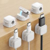 Joyroom 3/6Pcs Magnetic Cable Clip Cord Holder Adhesive Wire Holder Keeper Organizer for Home Office Under Desk Cable Management