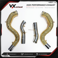 New Racing Downpipe Exhaust for 2015-2023 Mercedes-Benz C63 C63S AMG W205 V8 4.0TT M177 Test Pipe Downpipe