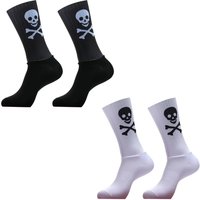AliExpress Skull Non-slip Sports Silicone Seamless Aero Cycling Socks Breathable Pattern Road Bike Racing Socks