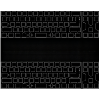 NEO70 keyboard plate PC POM PP FR4 ALUMINUM Carbon fiber Brass ( for pcb-mounted stabilizer )