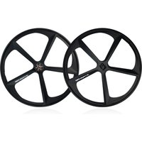 AliExpress NONE Bicycle Wheel 700C V Brake Magnesium Alloy 5 Spokes Single Speed Wheel Fixie Track Bike Front Rear Fixed Gear Wheelset