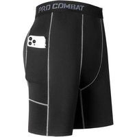 AliExpress High Performance Men's Compression Shorts With Pocket - Quick Dry Breathable Stretchy Base Layer For Sports Gym