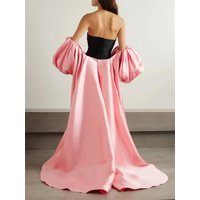 Satin Bride Trail with Sleeves Wedding Train Detachable Accessory Photography Party Wedding Bridal Accessories Custom Made