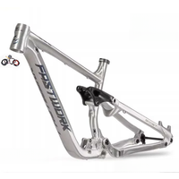 AliExpress Bicycle Full Suspension Frame, Aluminum Alloy, Soft Trail, 4 Links, MTB Enduro, AM, DH Downhill, 12x148mm, 29ER 27.5ER,DPD