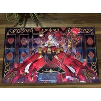YuGiOh Maliss Q Hearts Crypter 2025 Judge Reward TCG CCG Mat Trading Card Game Mat Table Playmat Gaming Play Mat Mouse Pad Bag