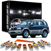12Pcs Canbus LED Interior Map Dome Light Lamp Kit For Suzuki Grand Vitara Escudo 1999 2000 2001 2002 2003 2004 2005 Car Led Bulb