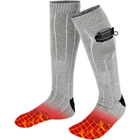Electric Socks 4000mAh Battery Powered Cold Weather Heat Socks For Men Women Foot Warmer For Outdoor Riding Camping Hiking