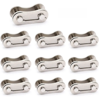 AliExpress NONE 10pcs Bicycle Chain Master Link 1/2 X 1/8 Steel Single Speed Quick Chain Master Links Connector For 1-3 Speed Chains Bikes