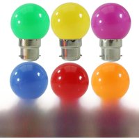 1pcs Lampade Led Bulb B22 Mini Colorful 12 24 V Volt 110V 220v 1W G45 Decorative Christmas Holiday Night Light 12V 24V Home Lamp