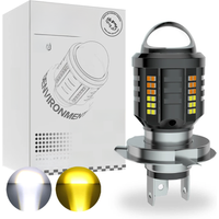 Oprah High Power Motorcycle LED Headlight Bulb H4 H6 BA20D P15D With Lens explorer Spotlight Work Light ATV Scooter Accessories