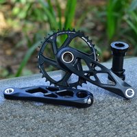 AliExpress GOLDIX Mountain Bicycle BSA 24mm Crankset 165 170 175mm R-SPEC Trail Hollow Bike Crank Spindle DH AM XC for Shimano SRAM