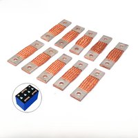 Busbar Lifepo4 Battery Flexible Copper Connecter 2mm Hole to Hole 53 57mm 74mm 400A Use in 12V 280Ah 310Ah 320Ah Lifepo4 Battery