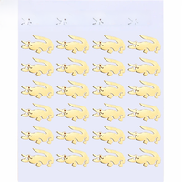 12 Pairs Stainless Steel Stud Earrings Set Punk Animal Crocodile Earrings For Women Girls Goth Jewelry Accessories Wholesale