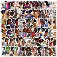 AliExpress GOGOTU 10/30/50/100PCS Cute Black Girl Stickers Cartoon Graffiti Decals Kids Toys Scrapbook Luggage Laptop Guitar Bike Cartoon Sticker