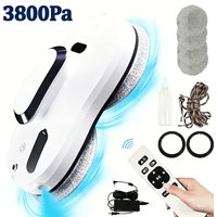 3800Pa Window Cleaning Robot Auto Clean Glass Windows Washer Mops Electric Window Cleaner With Remote Control