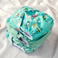 Elinfant Suede Cloth Inner Pocket Cloth Diapers For 3-15kg Boys Girls, Adjustable One Size Cloth Diapers Cloth Nappy