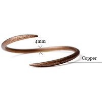 Solid Copper Bracelet Hand Forged Cuff Rustic Metal Do Old Punk Bangle Viking Handmade Jewelry Unisex Couple Lover Accessories