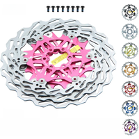 AliExpress Goodtaste SNAIL Bicycle disc brake pads 160mm 180mm 203mm aluminum alloy 6 nail rotor Mtb road bike floating discs parts Accessories nfox