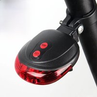 AliExpress cycle zone 5 LED Bicycle Tail Lamp Night Riding Red Safety Warning Light Bike Tail Light Waterproof Outdoor Cycling Taillights