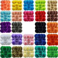 26colors 12pcs Each 10inch Paper Pompom For Wedding Birthday Summer Halloween, Christmas, Oktoberfest, New Year Party Decoration