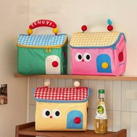 Cute Cottage Makeup Bag Large Capacity Multifunctional Fresh-Keeping Insulated Lunch Box Bag Handbag Beauty Bag