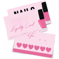 50Pcs Nails Card Salon Manicurist Nails Business Card Press On Nail Discount Loyalty Cards Wholesale