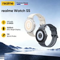 Nowy smartwatch realme Watch S5 z 2026 roku, ekran Ultra-Bright 1500 nit, GPS z 5 GNSS, 110 trybów sportowych, wodoodporność 5ATM.