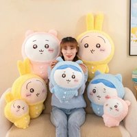 50cm New Cute Doll Chiikawa Pajamas Series Hachiware Usagi Plush Toy Oversized Doll Room Decoration Holiday Gift Girl