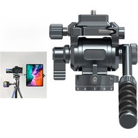 LEAPLIGHT Aluminum Panoramic Tripod Head Hydraulic Fluid Video Damping Head For Tripod Monopod DSLR Camera Holder Stand Mobile