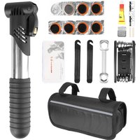 AliExpress NONE Bicycle Repair Kits Bag Tire Patch Lever Multifunctional Cycling Road Bike Repair Kits With Pump Outdoor Tool