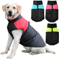 Winter Big Dog Clothes Waterproof Vest Jacket For Small Dogs Cats Outdoor Warm Puppy Coat With D Ring Labrodor Pug Pet Costume