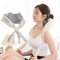 Rechargeable Powerful 5D Shiatsu Back Neck Shoulder Massager Heated Kneading Neck And Shoulder Muscle Relaxing Massage Shawl