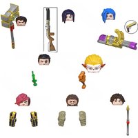 Anime Games QD0001 QD0002 QD0003 QD0004 QD0005 QD0006 QD0007 QD0008 Mini Bricks Dolls Building Blocks Assembling Toy Model gifts