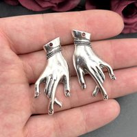 5pcs Left and Right Hand Connector Charm Statement Celestial Jewelry Pendant Gypsy Necklace Earring Connector MoonLight Supplies