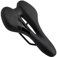 Bike Saddle Hollow MTB Mountain Road Bike Seat For Men Women PU Leather Sponge Comfortable Soft Shockproof Cycling Cushion