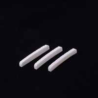 New - Real Slotted Bone Nut For Electric Guitar ( Bottom Flat / R7.25 / R10 42MM/43MM*3.4MM*6MM )