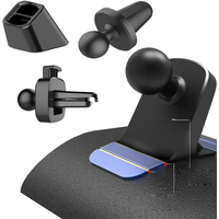 17mm Ball Head Base Portable Car Phone Holder Nti-skid Fixed Air Vent Stand Anti-skid Bracket Car Accessories Universal