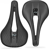AliExpress RYET Carbon 3D Printed Bike Saddle 140mm Ultralight Road MTB Racing Saddles Bicycle Seat Parts Cushion Cycling Bike Accessories