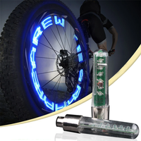 AliExpress LED Bike Light Neon Bike Spoke Light Wheel Tire Nozzle Valve Caps Lamp Waterproof Bicycle Motion Sensor Warning Head Rear Light
