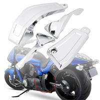 A27F-4PCS Frame Body Fairing Cover Chrome Motorcycle Look For Suzuki All Year Boulevard M109 M109R M109RZ M109R2