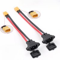 AliExpress NONE Male / Female XT60 to 3pin Power Socket XT60 Battery Car Charging Wire Connector New Energy E-bike Charging Cable